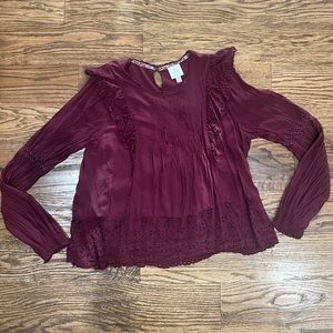 Knox Rose Maroon Blouse